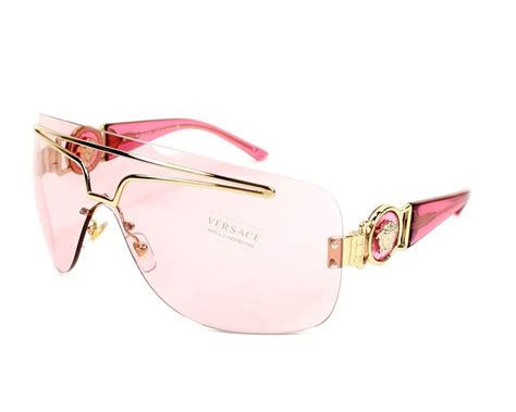 versace sunglasses pink frame|versace rimless sunglasses.